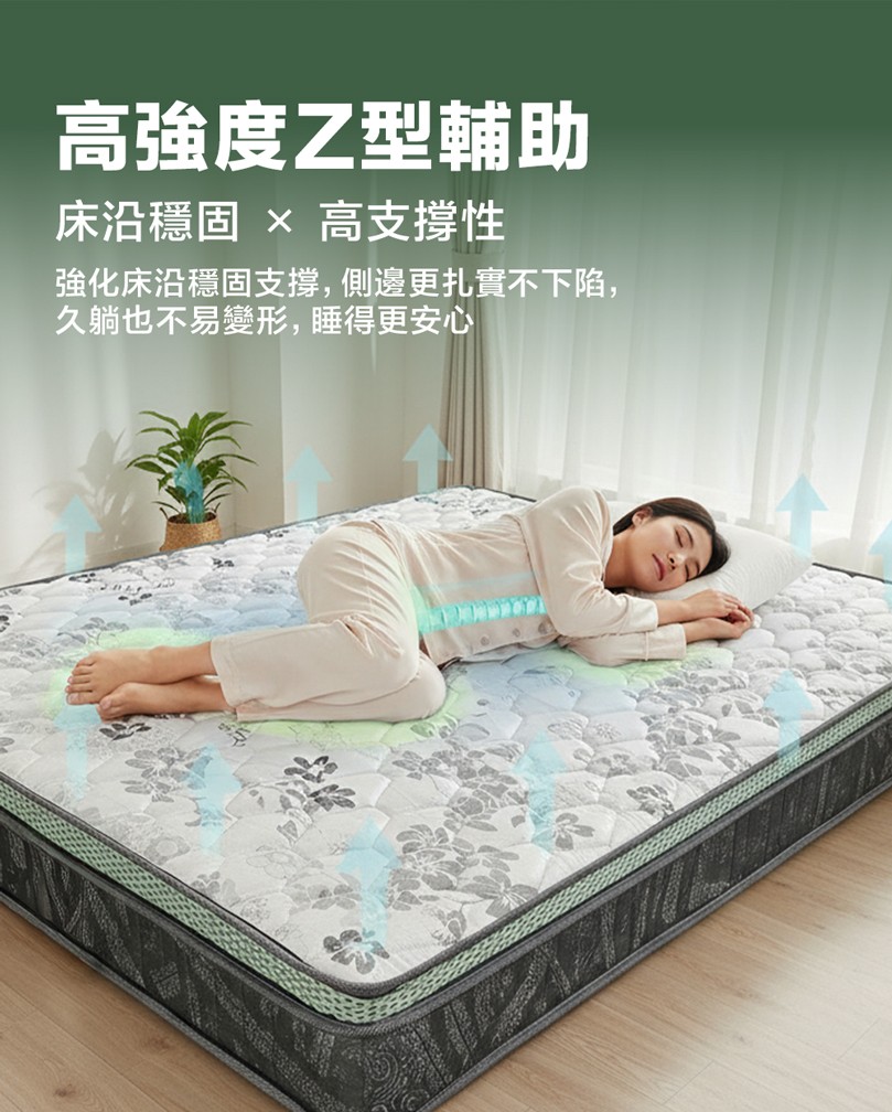 床大師 油壓式大容量收納床架＆床墊組